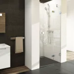 Szuper ajánlat Brilliant BSD2 80 A-jobb zuhanyajtó króm+transparent, (790-805)