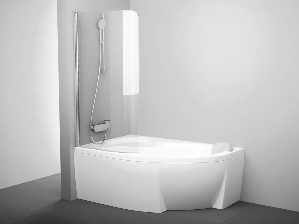 Azonnal elérhető Rosa CVSK1 140/150 bal kádparaván krómhatású+transparent