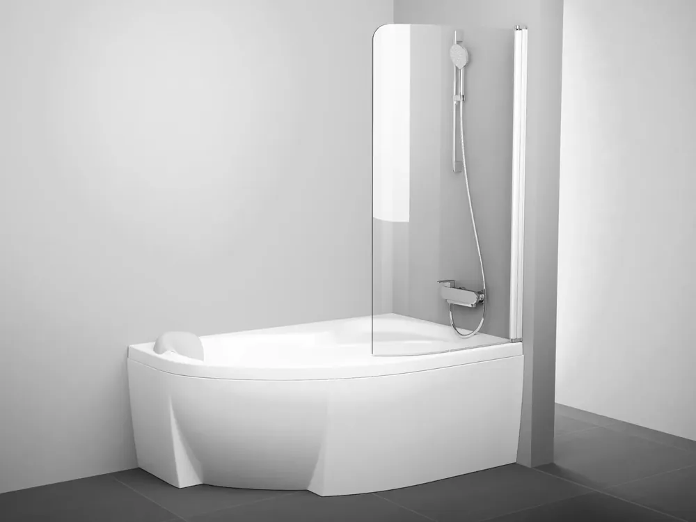 Rosa CVSK1 160/170 jobb kádparaván fehér+transparent Újdonság