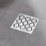 Padlóösszefolyó SN501 105 x 105 / 50 mm - rozsdamentes acél Biztonságos fizetés