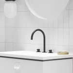 Espirit álló mosdócsaptelep, 3 furatos 270 mm leeresztő nélkül ES 018.20BLM, matt fekete Akció