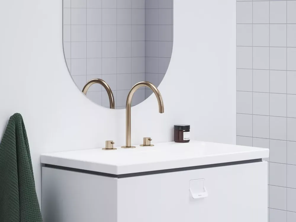 Espirit álló mosdócsaptelep, 3 furatos 270 mm leeresztő nélkül ES 018.60RGB, rose gold Gyors kiszállítás