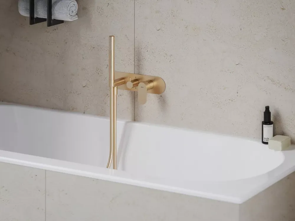 Eleganta falba süllyesztett csaptelep szettel, kétutas, belső egység nélkül EL 065.60RGB.O2.RB07D.+S, rose gold Biztonságos vásárlás
