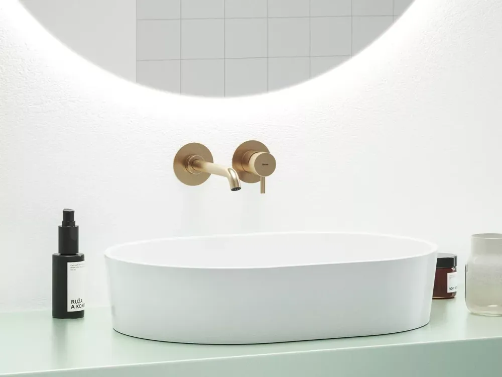 Prémium Espirit falba süllyesztett mosdócsaptelep belső egység nélkül ES 019.60RGB.O1.RB07B, rose gold