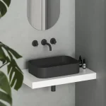 Korlátozott ajánlat Ceramic Slim R 55 kerámiamosdó matt fekete