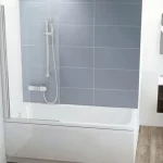 CVS1-80 bal kádparaván szatén + transparent Alacsony ár
