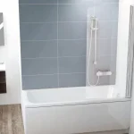 CVS1-80 jobb kádparaván krómhatású + transparent Csak ma