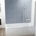 Gyors szállítás CVS1-80 jobb kádparaván szatén + transparent