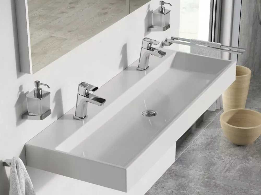 Natural Duo 120 duplamosdó fehér, nyílással Exkluzív ajánlat