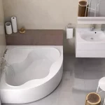 Gentiana 140x140 akrilkád (hófehér) Expressz szállítás