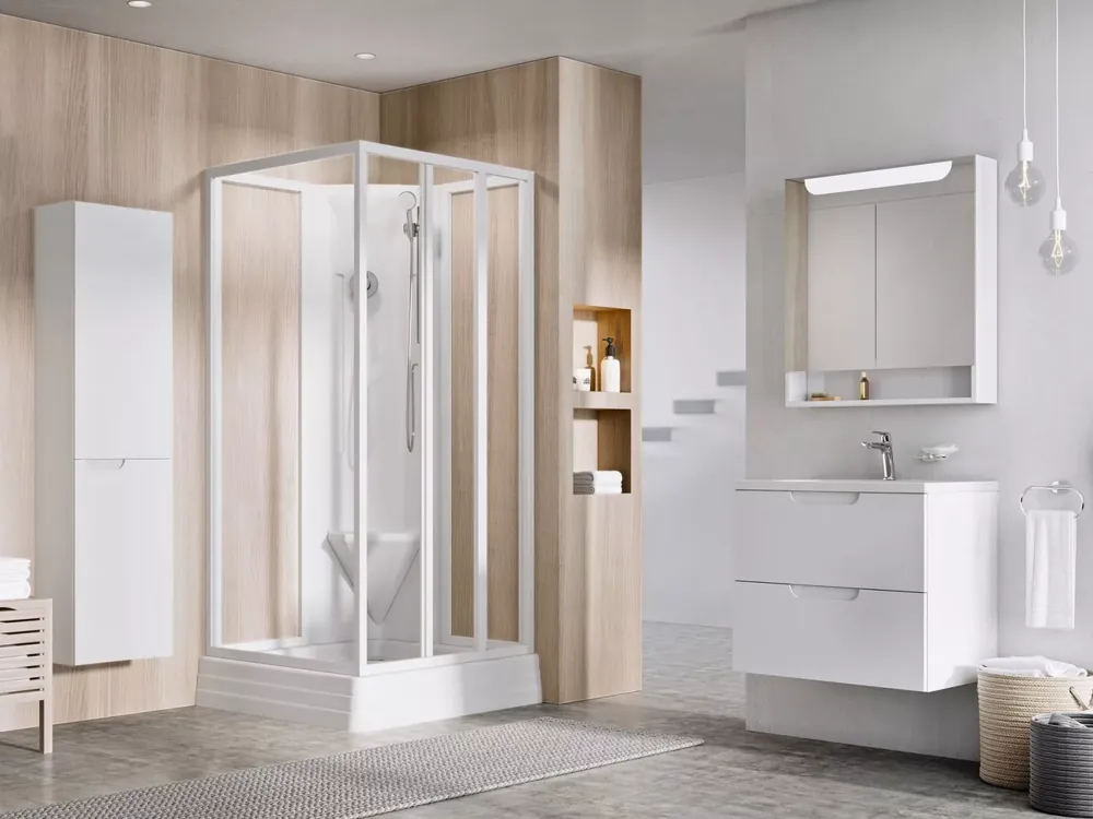 Kihagyhatatlan ajánlat Supernova ASBP3 80x80 zuhanybox fehér+transparent