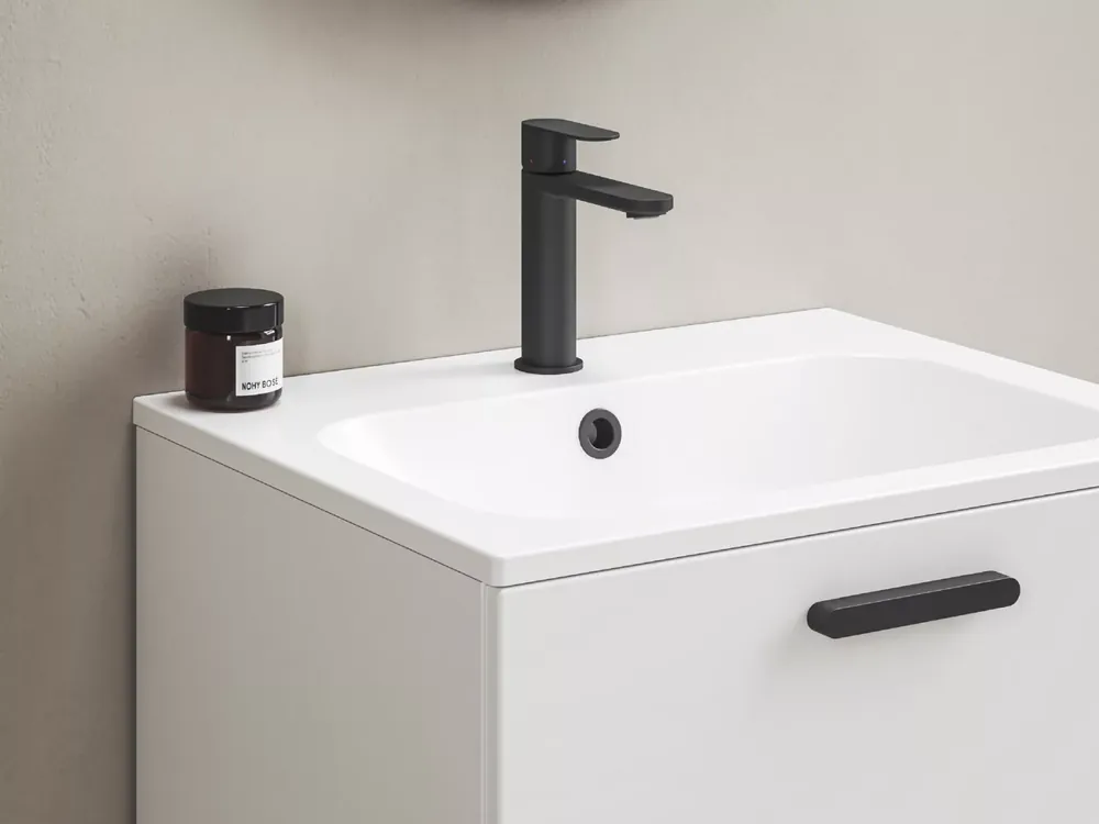 Kedvezmény Chrome II mosdócsaptelep BeCool 175 mm lefolyó nélkül CR II 014.21BL, fekete