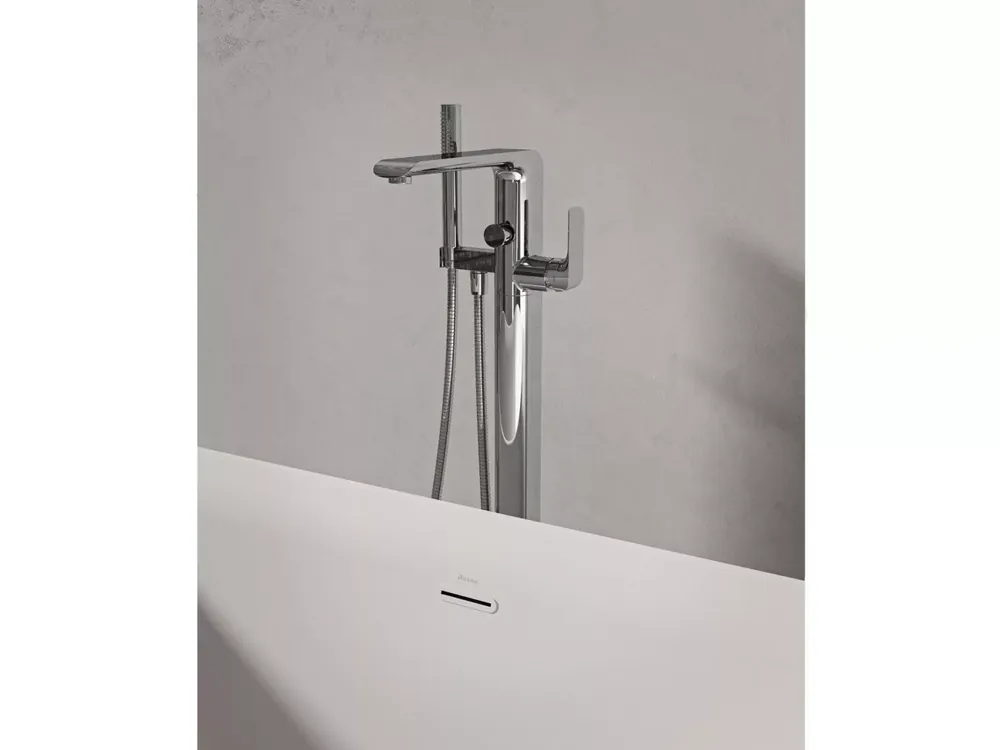 Alacsony ár Flat padlón álló kádcsaptelep szettel FL 080.00CR.RB07A, króm