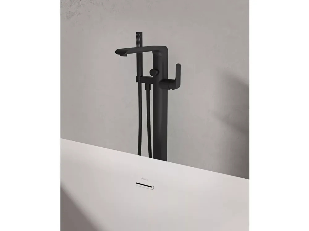 Flat padlón álló kádcsaptelep szettel FL 080.20BLM.RB07A, matt fekete Legnépszerűbb