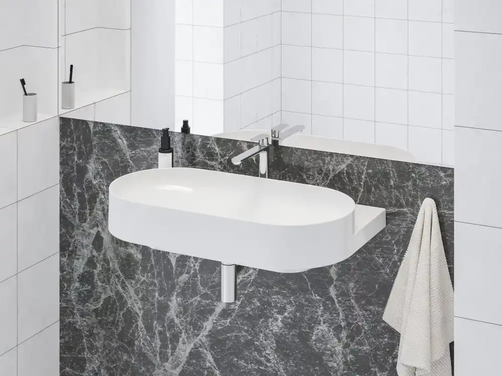 Eleganta álló mosdócsaptelep BeCool 220 mm leeresztő nélkül EL 014.01CR, Chrome Vedd meg online