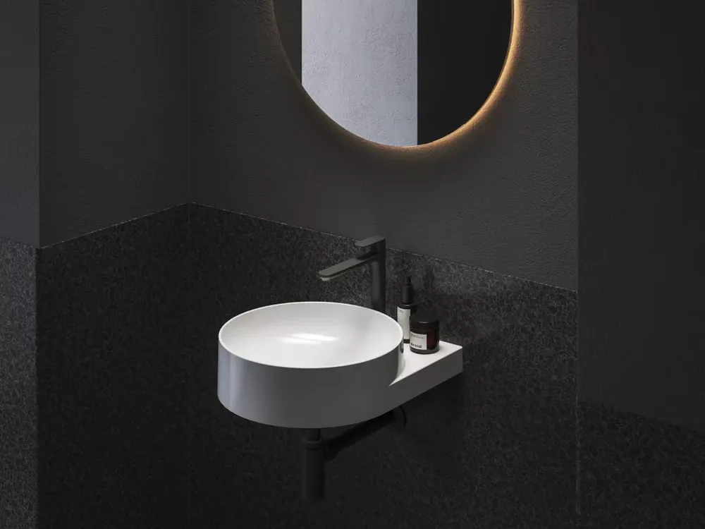 Kedvezmény Eleganta álló mosdócsaptelep BeCool 220 mm leeresztő nélkül EL 014.21BLM, matt fekete
