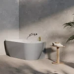 Kihagyhatatlan ajánlat Freedom Corner II Tec 175x86 bal, akrilkád, Smoke Grey/fehér, fehér/fekete/króm lefolyó