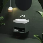 Kedvezményes ár SD Lite 60 fürdőszobai szekrény mosdó alá Grey Green