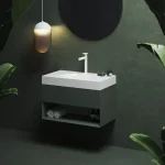 SD Lite 80 fürdőszobai szekrény mosdó alá Grey Green Kedvezményes ár