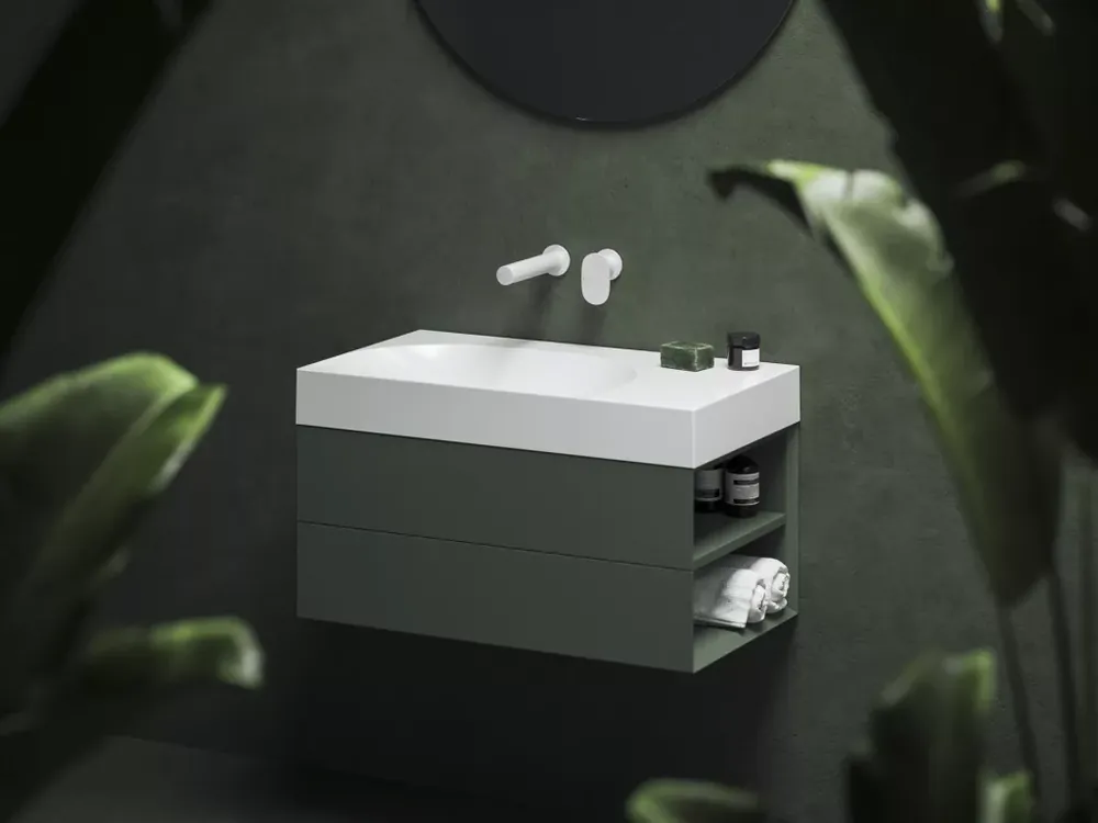 Ajánlat SD Lite 80 J fürdőszobai szekrény mosdó alá Grey Green