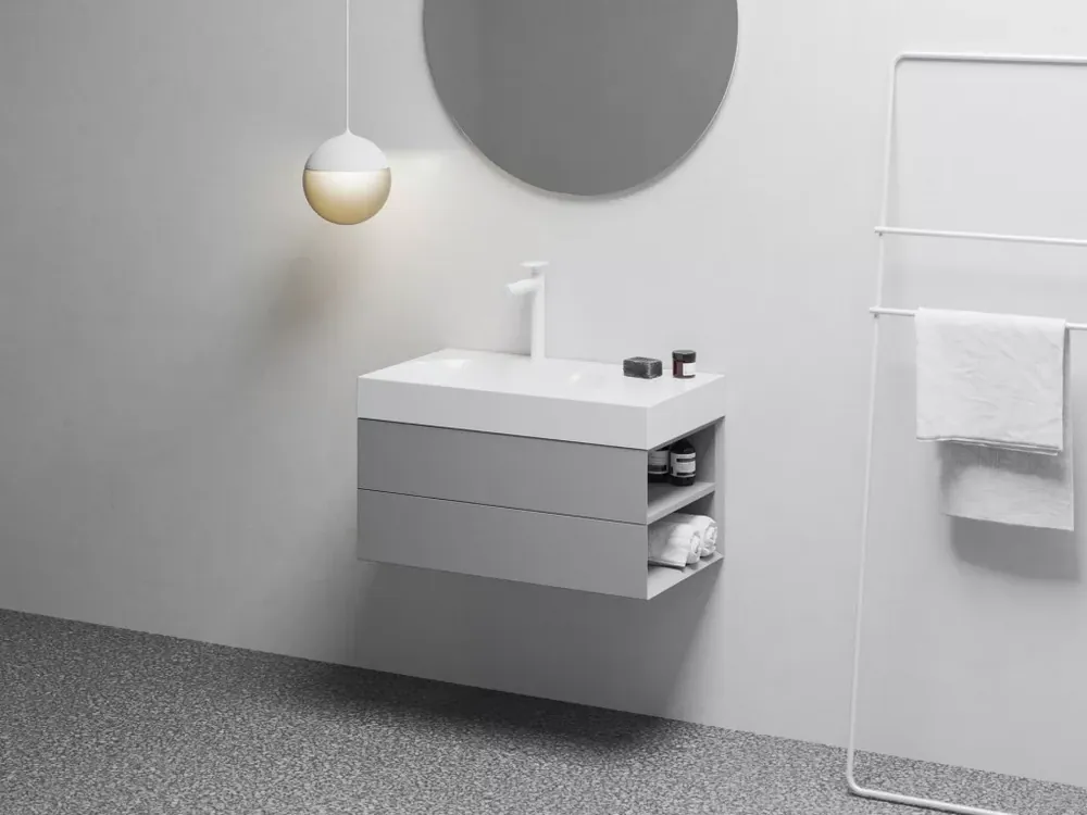 SD Lite 80 J fürdőszobai szekrény mosdó alá Smoke Grey Exkluzív ajánlat