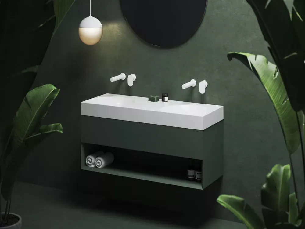 Vedd meg most SD Lite 120 fürdőszobai szekrény mosdó alá Grey Green