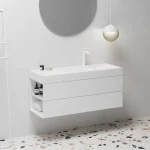 SD Lite 120 B fürdőszobai szekrény mosdó alá fehér Prémium