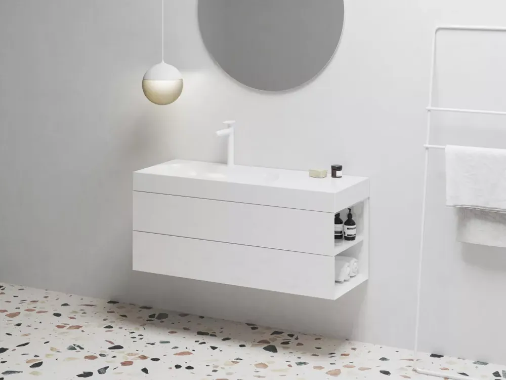 Olcsóbb SD Lite 120 J fürdőszobai szekrény mosdó alá fehér
