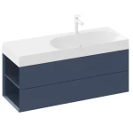 Azonnal elérhető SD Lite 120 B fürdőszobai szekrény mosdó alá Deepsea Blue