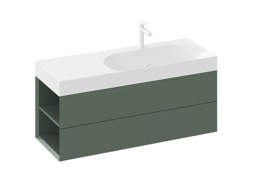 SD Lite 120 B fürdőszobai szekrény mosdó alá Grey Green Outlet