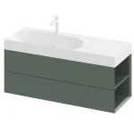 Vásárlói kedvenc SD Lite 120 J fürdőszobai szekrény mosdó alá Grey Green