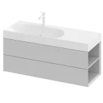 Kihagyhatatlan ajánlat SD Lite 120 J fürdőszobai szekrény mosdó alá Smoke Grey