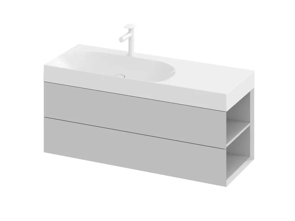 Kihagyhatatlan ajánlat SD Lite 120 J fürdőszobai szekrény mosdó alá Smoke Grey