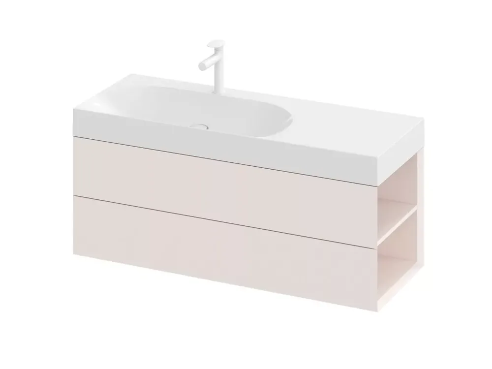 Olcsóbb SD Lite 120 J fürdőszobai szekrény mosdó alá Alabaster Pink