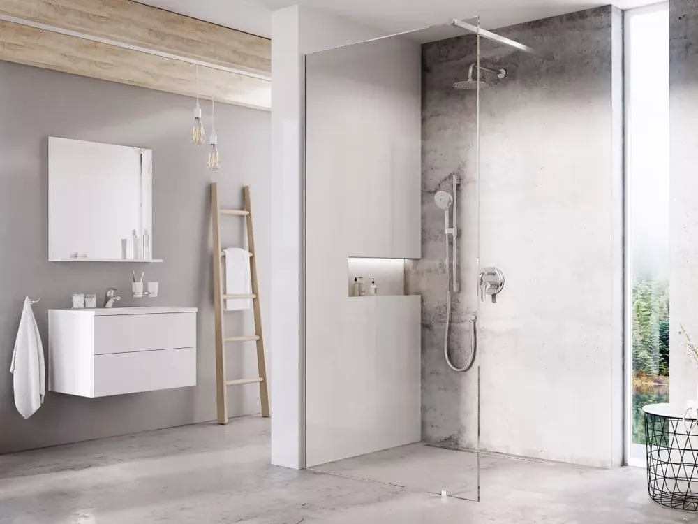 Walk-In Wall Szett 60, zuhanykabin krómhatású+transparent Alacsony ár