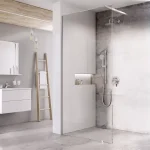Outlet Walk-In Wall Szett 90, zuhanykabin krómhatású+transparent