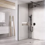 Nézd meg most Walk-In Wall Szett 110, zuhanykabin fekete+transparent