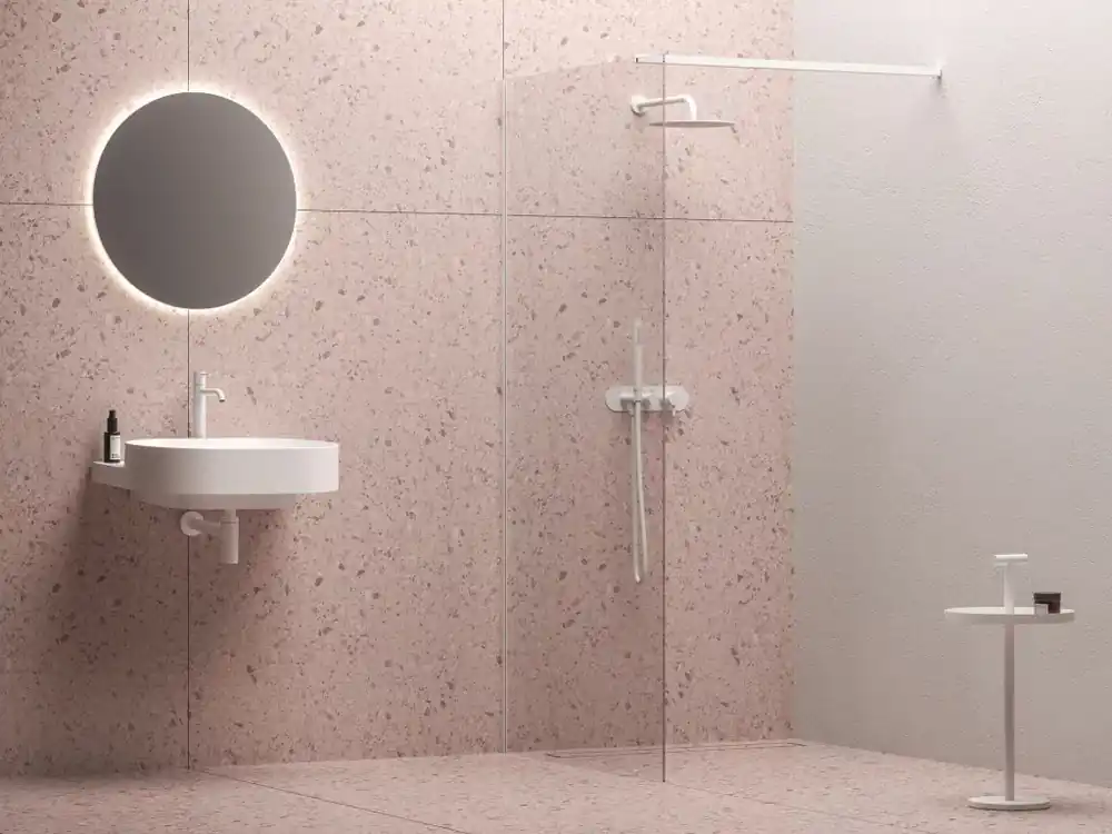 Walk-In Wall Szett 70, zuhanykabin matt fehér+transparent Újdonság