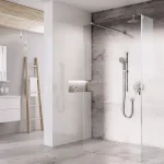 Vedd meg most Walk-In Corner Szett 110x80, zuhanykabin krómhatású+transparent