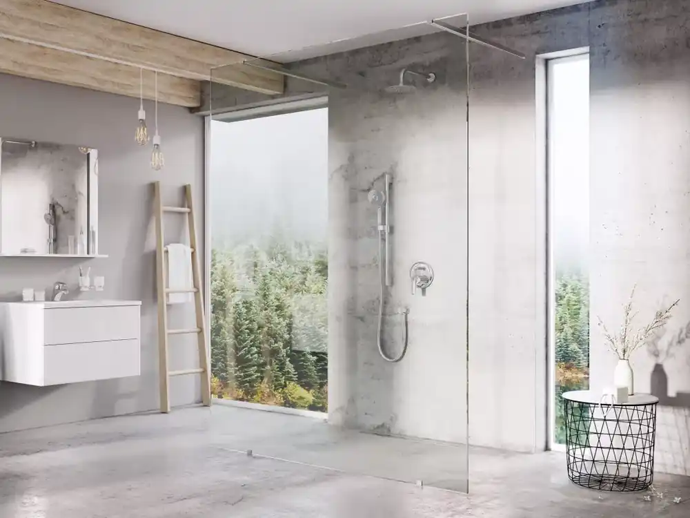 Biztonságos fizetés Walk-In Free Szett 150, zuhanykabin krómhatású+transparent