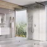 Különleges ajánlat Walk-In Free Szett 160, zuhanykabin fekete+transparent