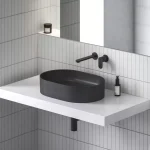 Legkelendőbb Chrome II falba süllyesztett mosdócsaptelep (R-box-szal), fekete CR II 019.20BL.O1