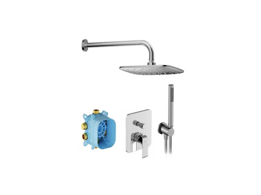 Outlet Flat falsík alatti zuhanyszett FL 090.01CR.O2.RB072, króm