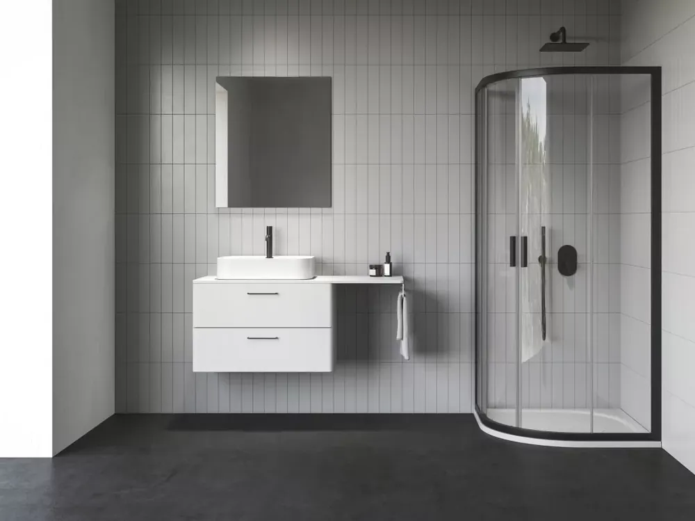 Különleges ajánlat Blix II NBLCP4 80x80 zuhanykabin fekete+transparent