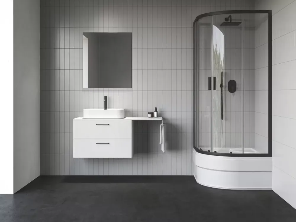 Alacsony ár Blix II NBLCP4 Sabina 90x90 zuhanykabin fekete+transparent