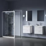 Legkelendőbb Blix II NBLPS 80 fix oldalfal matt fehér+transparent