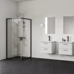Vásárlói kedvenc Blix II NBLRV2 80x80 zuhanykabin fekete+transparent