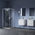 Blix II NBLRV2 90x90 zuhanykabin matt fehér+transparent Akció