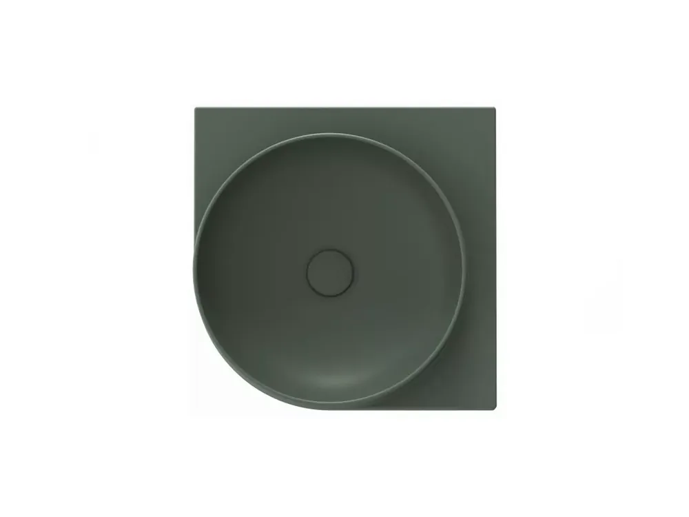 Korlátozott ajánlat Yard 45 C kerámiamosdó Grey Green, túlfolyó furat nélkül