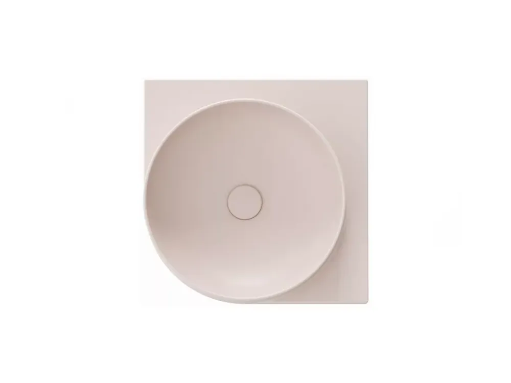 Yard 45 C kerámiamosdó Alabaster Pink, túlfolyó furat nélkül Legkelendőbb